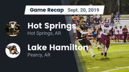 Recap: Hot Springs  vs. Lake Hamilton  2019