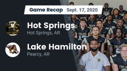 Recap: Hot Springs  vs. Lake Hamilton  2020