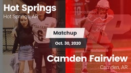 Matchup: Hot Springs vs. Camden Fairview  2020