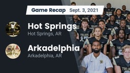 Recap: Hot Springs  vs. Arkadelphia  2021