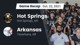 Recap: Hot Springs  vs. Arkansas  2021