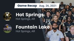 Recap: Hot Springs  vs. Fountain Lake  2021