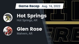 Recap: Hot Springs  vs. Glen Rose  2022