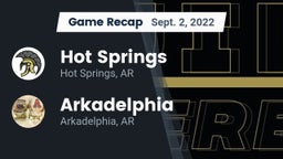 Recap: Hot Springs  vs. Arkadelphia  2022