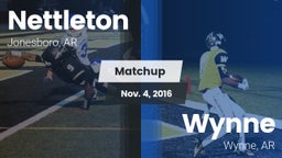 Matchup: Nettleton vs. Wynne  2016