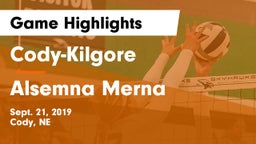 Cody-Kilgore  vs Alsemna Merna Game Highlights - Sept. 21, 2019
