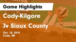 Cody-Kilgore  vs Jv Sioux County Game Highlights - Oct. 18, 2019