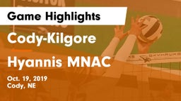 Cody-Kilgore  vs Hyannis MNAC Game Highlights - Oct. 19, 2019