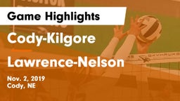 Cody-Kilgore  vs Lawrence-Nelson  Game Highlights - Nov. 2, 2019