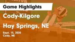 Cody-Kilgore  vs Hay Springs, NE Game Highlights - Sept. 15, 2020