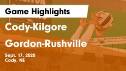 Cody-Kilgore  vs Gordon-Rushville  Game Highlights - Sept. 17, 2020