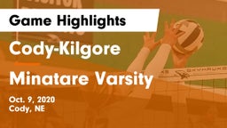 Cody-Kilgore  vs Minatare Varsity  Game Highlights - Oct. 9, 2020