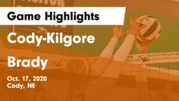 Cody-Kilgore  vs Brady  Game Highlights - Oct. 17, 2020