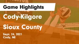 Cody-Kilgore  vs Sioux County Game Highlights - Sept. 24, 2021