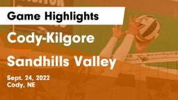 Cody-Kilgore  vs Sandhills Valley Game Highlights - Sept. 24, 2022