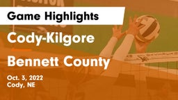 Cody-Kilgore  vs Bennett County  Game Highlights - Oct. 3, 2022
