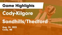 Cody-Kilgore  vs Sandhills/Thedford Game Highlights - Aug. 24, 2023