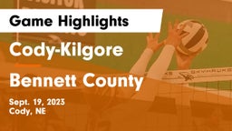 Cody-Kilgore  vs Bennett County  Game Highlights - Sept. 19, 2023