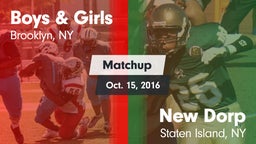 Matchup: Boys & Girls vs. New Dorp  2016