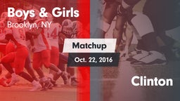 Matchup: Boys & Girls vs. Clinton 2016