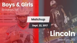 Matchup: Boys & Girls vs. Lincoln  2017