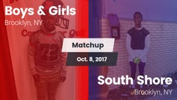 Matchup: Boys & Girls vs. South Shore  2017