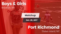 Matchup: Boys & Girls vs. Port Richmond  2017