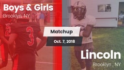 Matchup: Boys & Girls vs. Lincoln  2018
