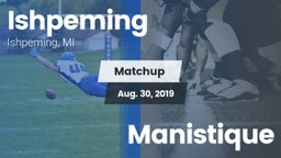 Matchup: Ishpeming vs. Manistique 2019