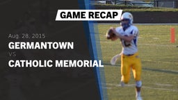 Recap: Germantown  vs. Catholic Memorial  2015