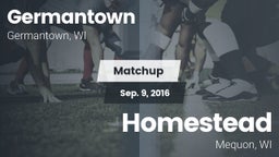Matchup: Germantown vs. Homestead  2016