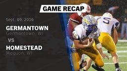 Recap: Germantown  vs. Homestead  2016