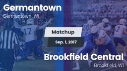 Matchup: Germantown vs. Brookfield Central  2017