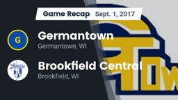 Recap: Germantown  vs. Brookfield Central  2017