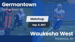 Matchup: Germantown vs. Waukesha West  2017