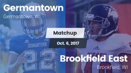 Matchup: Germantown vs. Brookfield East  2017