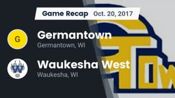 Recap: Germantown  vs. Waukesha West  2017