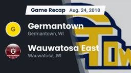 Recap: Germantown  vs. Wauwatosa East  2018