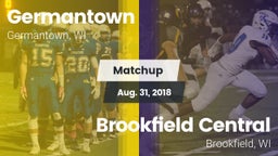 Matchup: Germantown vs. Brookfield Central  2018