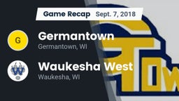 Recap: Germantown  vs. Waukesha West  2018