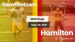 Matchup: Germantown vs. Hamilton  2019