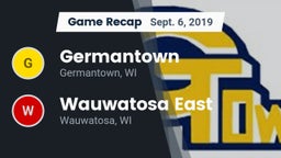 Recap: Germantown  vs. Wauwatosa East  2019
