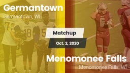 Matchup: Germantown vs. Menomonee Falls  2020