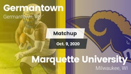 Matchup: Germantown vs. Marquette University  2020
