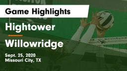 Hightower  vs Willowridge  Game Highlights - Sept. 25, 2020