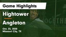 Hightower  vs Angleton  Game Highlights - Oct. 23, 2020