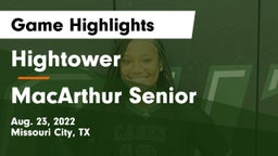 Hightower  vs MacArthur Senior  Game Highlights - Aug. 23, 2022