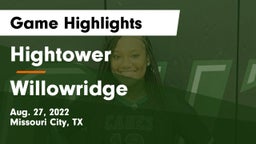 Hightower  vs Willowridge Game Highlights - Aug. 27, 2022