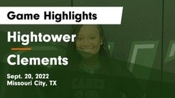 Hightower  vs Clements  Game Highlights - Sept. 20, 2022