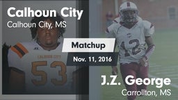 Matchup: Calhoun City vs. J.Z. George  2016